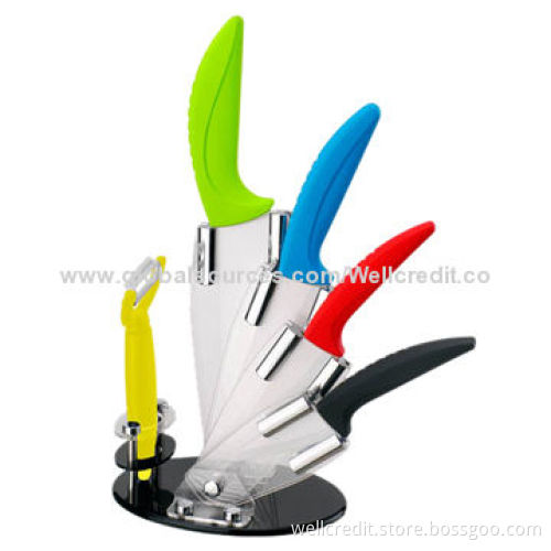 6-piece ceramic knife with ABS handle